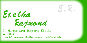 etelka rajmond business card